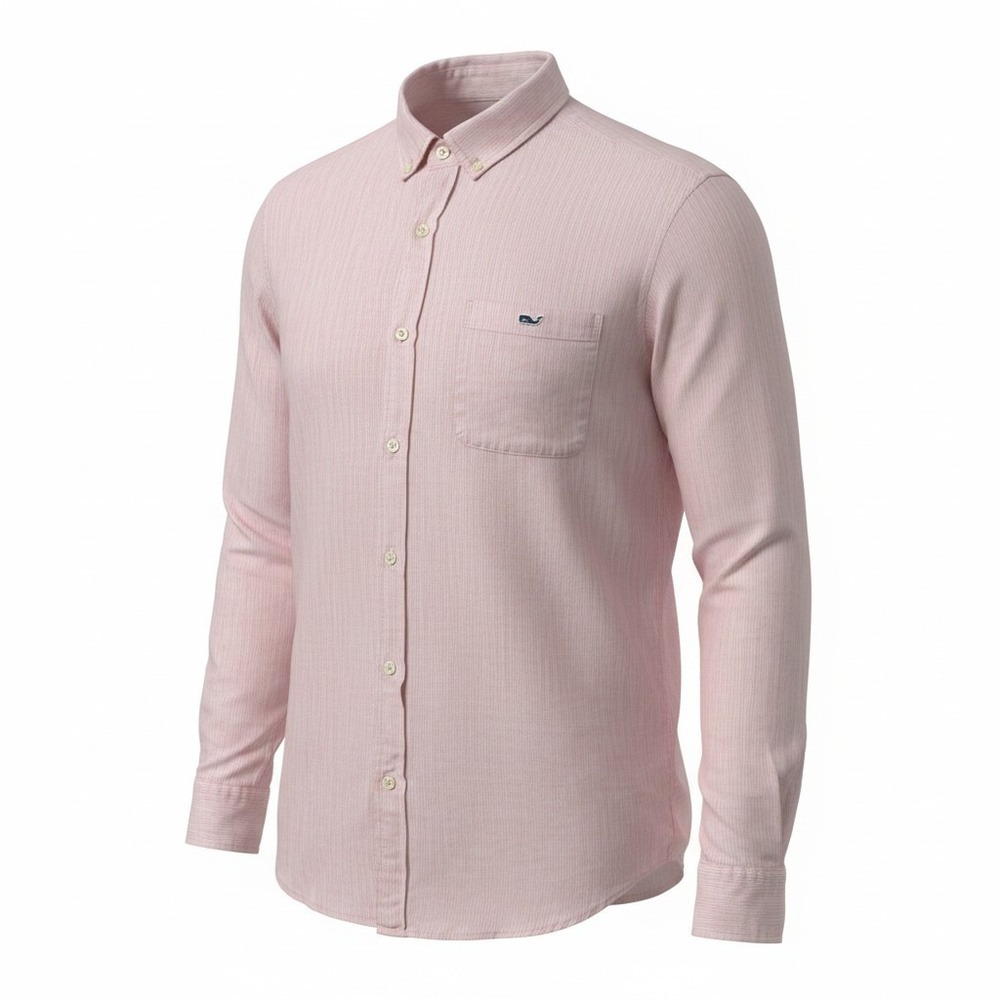 Tucker Shirt Vineyard Vines XL Mens Pink Excellent Linen Striped‎ Button Down